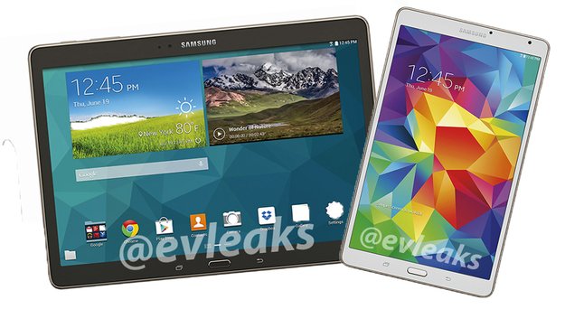Samsung Galaxy Tab S 8.4 & 10.5: Pressebilder zeigen die Oberklasse-Tablets von allen Seiten