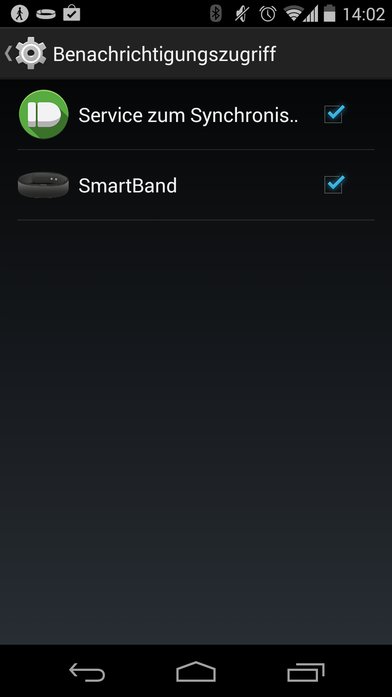 smartband notifications