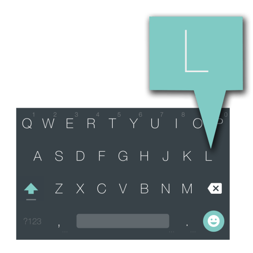 Android L-Tastatur im Play Store erhältlich