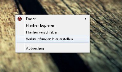 verknuepfung erstellen kontextmenue