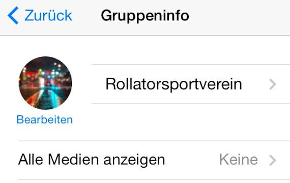 Nur der Admin kann den WhatsApp Gruppennamen ändern!