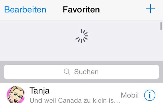 Wir können neue WhatsApp Kontakte finden, indem wir die Favoriten aktualisieren