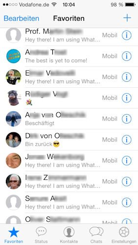 WhatsApp nutzt Nummern, um Freunde zusammenzuführen
