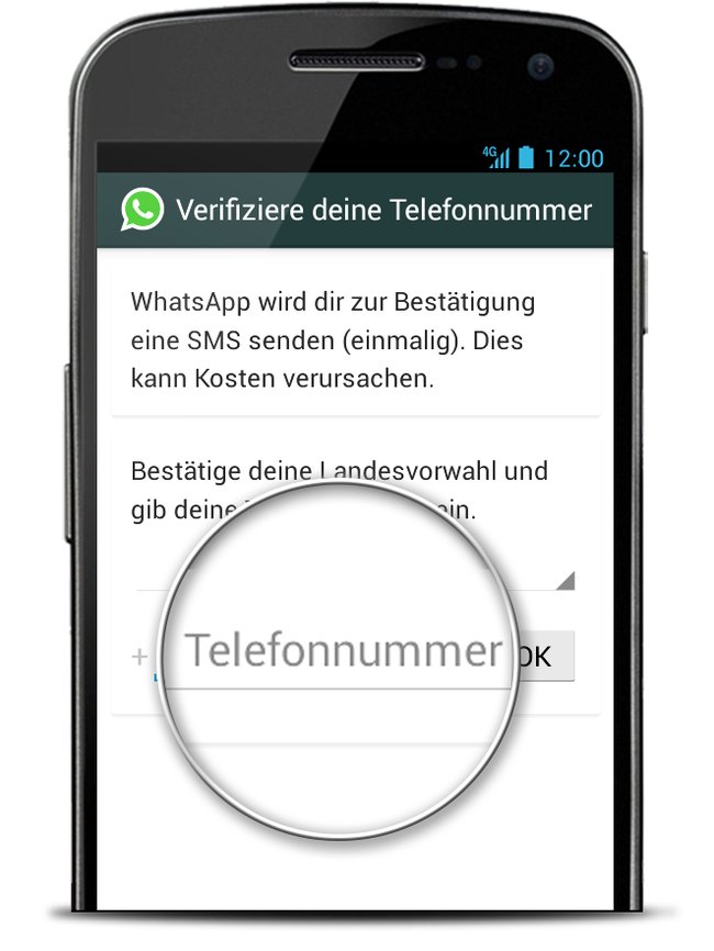 Verifizierung bei WhatsApp