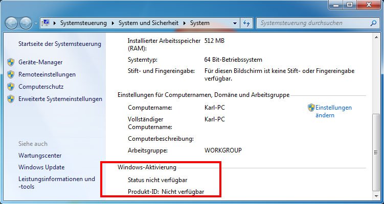 Windows 7 aktivieren / Aktivierung umgehen – so geht's