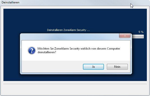 ZoneAlarm deinstallieren: Letzter Versuch ZoneAlarm Clean
