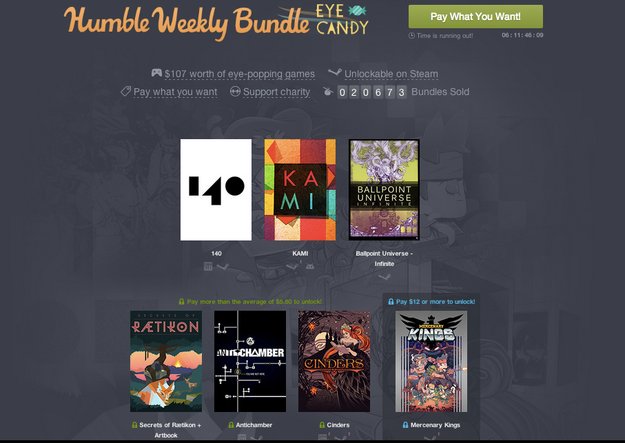 Humble Weekly Sale: Das Eye-Candy-Bundle bringt euch wunderschöne Titel