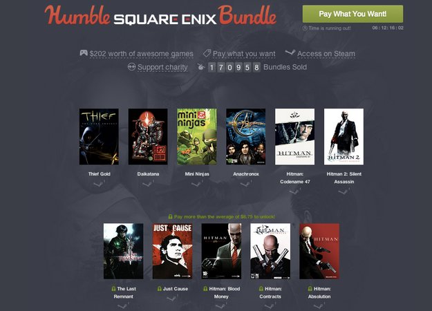 Humble Square Enix Bundle: Weitere Hitman-Spiele und mehr hinzugefügt