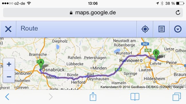 Google-Maps-Route-Browser