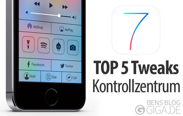 Top 5 Cydia-Tweaks für das iOS 7 Kontrollzentrum