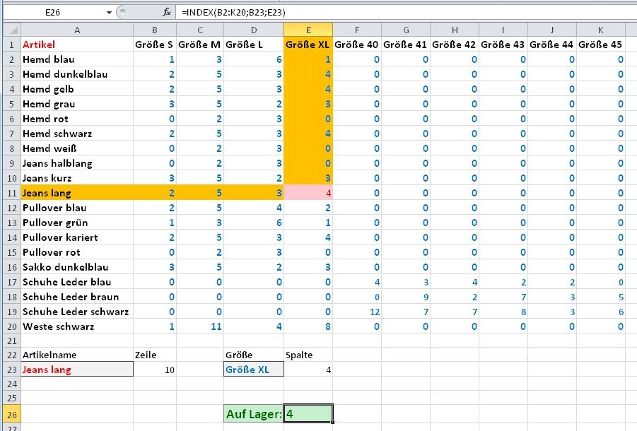 Index Und Vergleich Bei Excel So Werden Sie Verwendet Giga