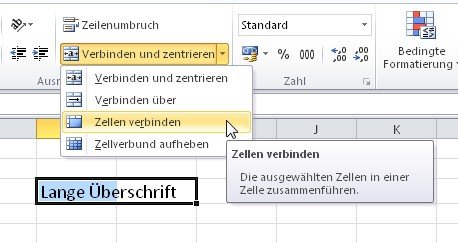 excel zellen miteinander verbinden