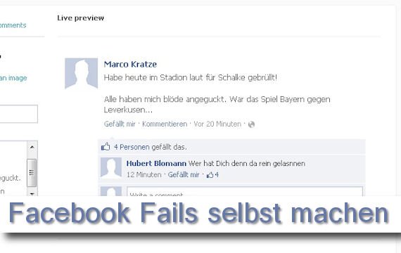Die coolsten Facebook Fail Postings -selbstgemacht!