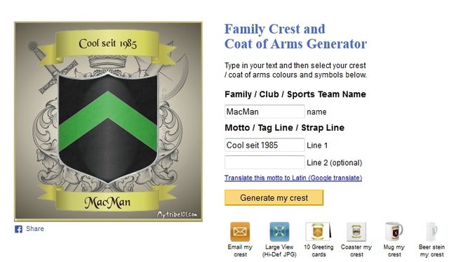 family-crest-generator