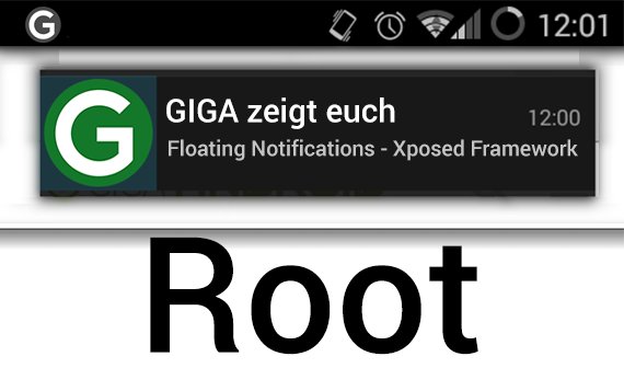 Floating Notifications: Mit Xposed Framework (Root)