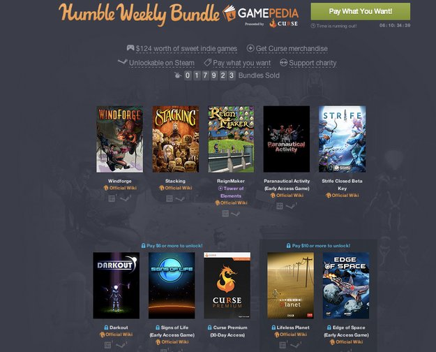 Humble Weekly Bundle: Gamepedia & Curse bringen euch Indie-Titel