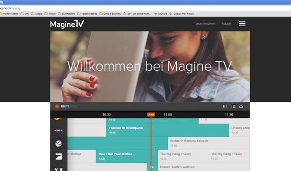 Am PC fernsehen: mit Magine TV kostenlos