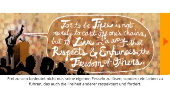 Nelson Mandela: das zeigt Google heute