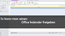 Outlook: Kalender freigeben - so geht's