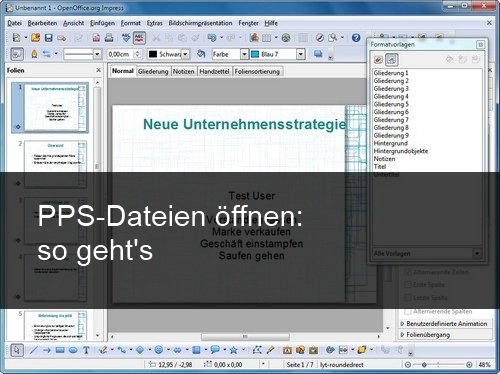 PPS-Datei öffnen – so geht’s auch ohne PowerPoint
