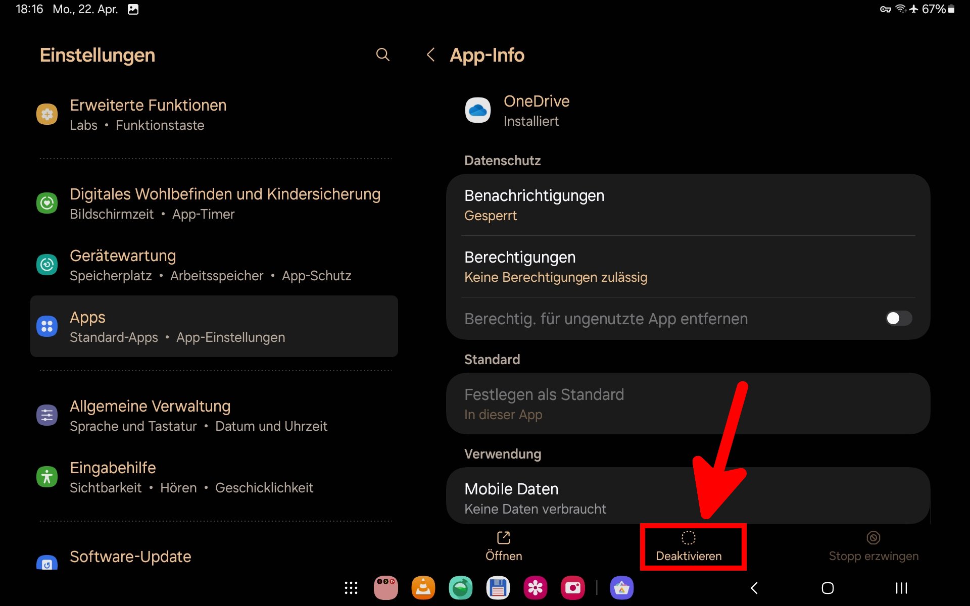 Samsung Apps löschen so geht’s