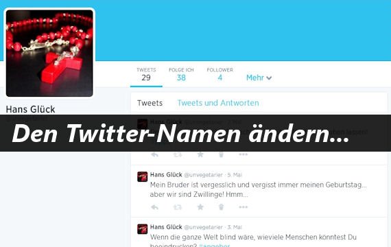 So einfach lässt sich ein Twitter Name ändern