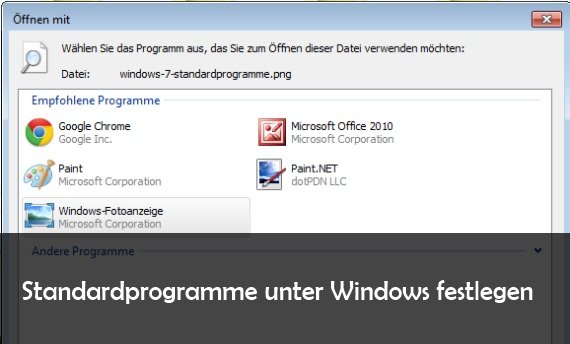 Standardprogramme festlegen und ändern: so geht’s unter Windows