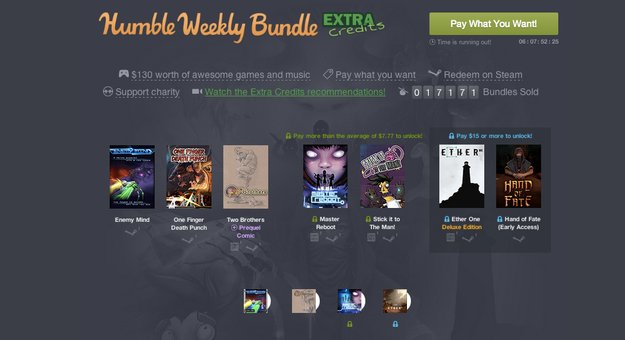 Humble Weekly Bundle: Hand of Fate, Stick it to the Man & mehr im Angebot
