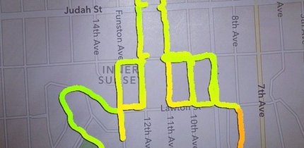 Die 10 kuriosesten GPS-Zeichnungen (Bildergalerie)