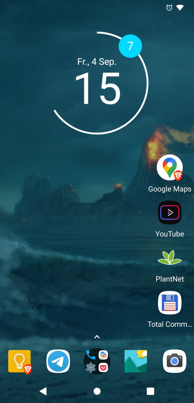 Das ist der Homescreen eines Android-Smartphones. Bild: GIGA
