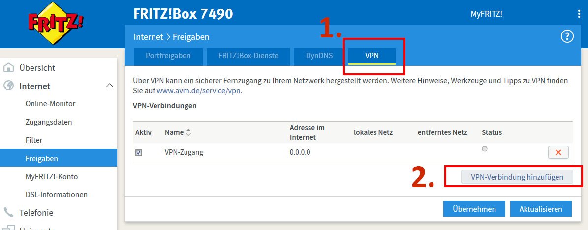 Fritzbox: VPN-Verbindung einrichten zu Android & Windows ...