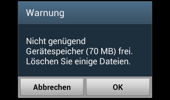 Voll Sony Xperia Speicher Voll Sony Xperia Speicher