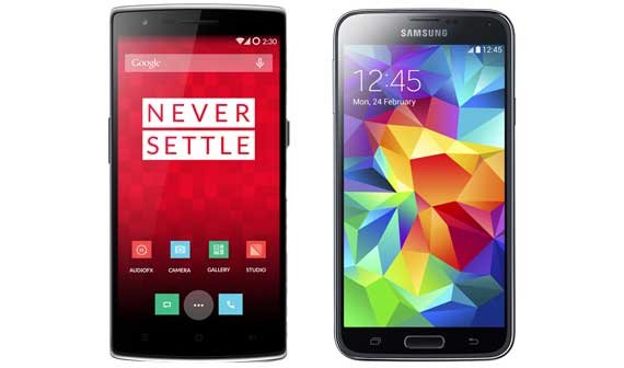 OnePlus One vs. Samsung Galaxy S5: Technische Daten im Vergleich