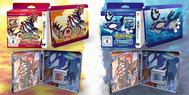 Pokémon Omega Rubin / Alpha Saphir: Erscheinen auch als Limited-Steelbook-Edition