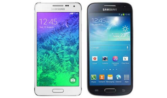 Samsung Galaxy Alpha vs. Galaxy S5 mini: Technische Daten im Vergleich