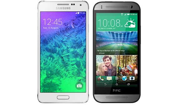 Samsung Galaxy Alpha vs. HTC One mini 2: Technische Daten im Vergleich