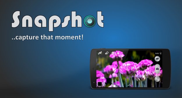 Snapshot: Smartphone im Querformat einschalten, um die Kamera-App zu starten
