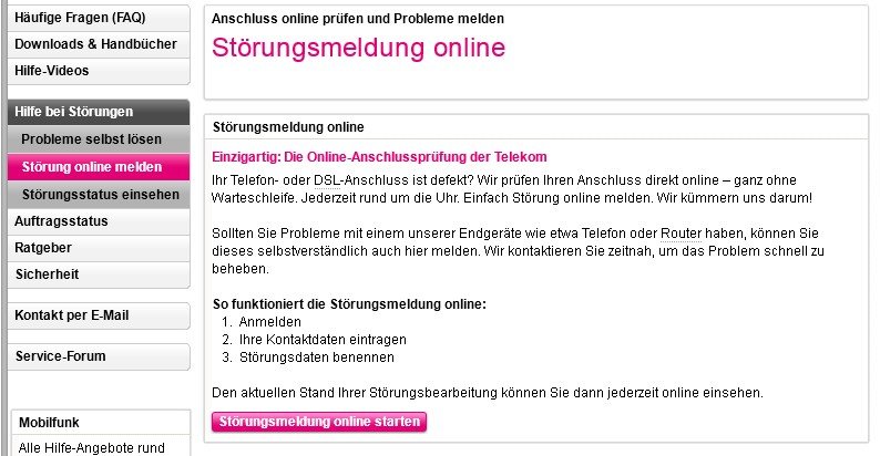 Telekom störung hamburg hotline