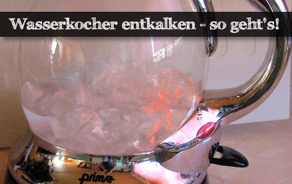 Einen Wasserkocher entkalken mit Hausmitteln - so geht's!