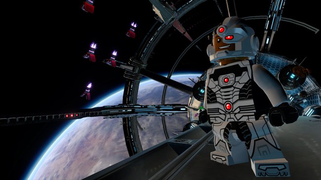 LEGO Batman 3: Cyborg fühlt sich im Weltall sichtlich wohl