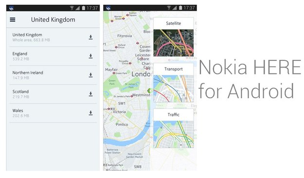 Nokia HERE: Entwicklung für Android und iOS an erster Stelle; Offline-Navigation soll kostenlos bleiben