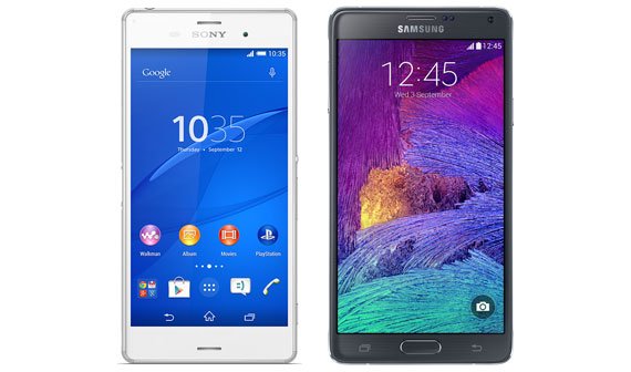 Vergleich: Samsung Galaxy Note 4 vs. Sony Xperia Z3