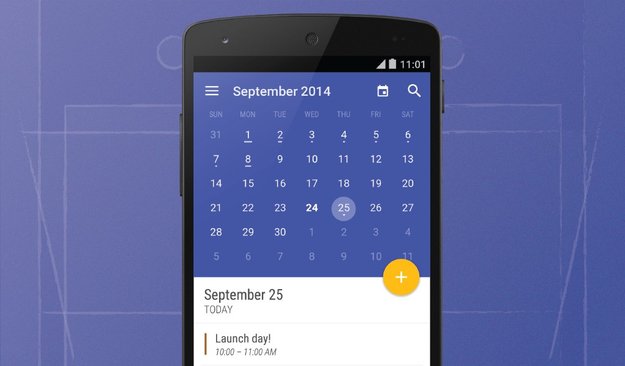 Today Calendar: Neues Update bringt Android L-Anstrich im Material Design