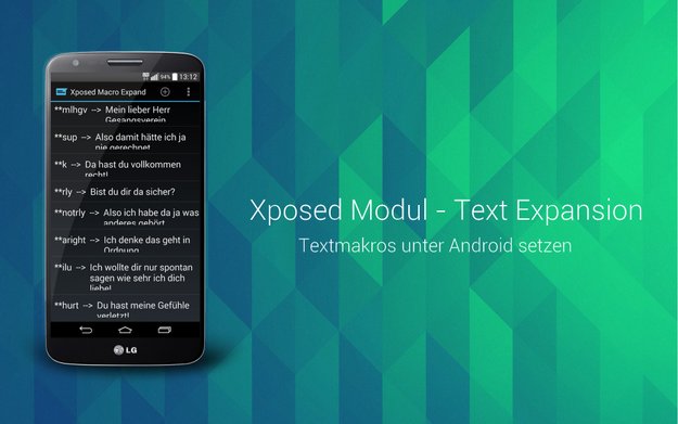 Text Expansion: Automatische Textersetzungen per Makro als Xposed-Modul