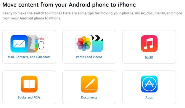 Indirekte Anerkennung: Apple hilft Umsteigern von Android auf das iPhone 6