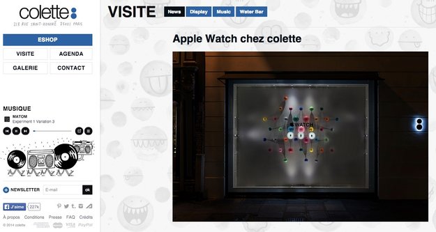 Apple Watch heute bei Colette in Paris zu sehen