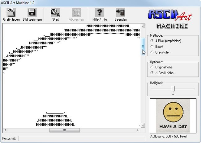 ASCII Art-Machine macht aus Grafiken ASCII-Bilder