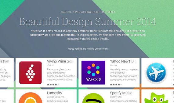 Beautiful Design Summer: Google kürt schönste Apps im Play Store
