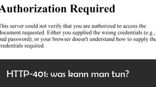 HTTP-Fehler 401 „Unauthorized“: Bedeutung und Erklärung          