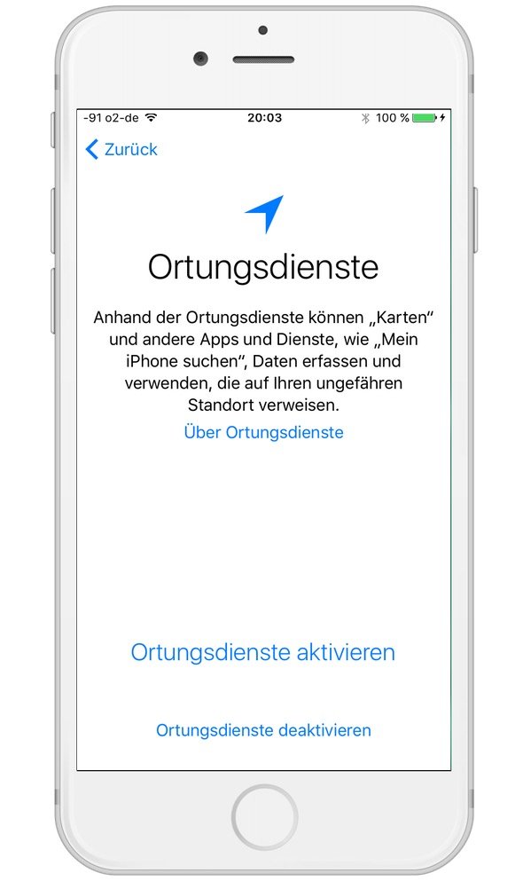 2. iPhone 8: Starten und Sprache auswählen